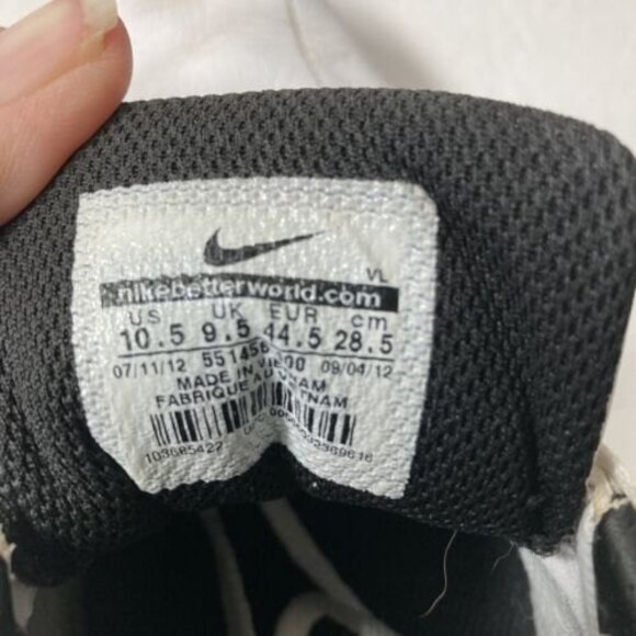 NIKE Lunarlon Golf Shoes White/Silver 551456-100 Men's Size 10.5 - Picture 6 of 7